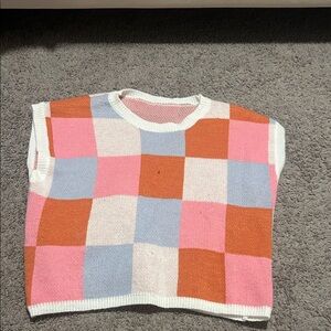 boxy sweater vest